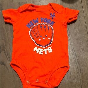 Genuine Merchandise Orange New York Mets Baby Bodysuit